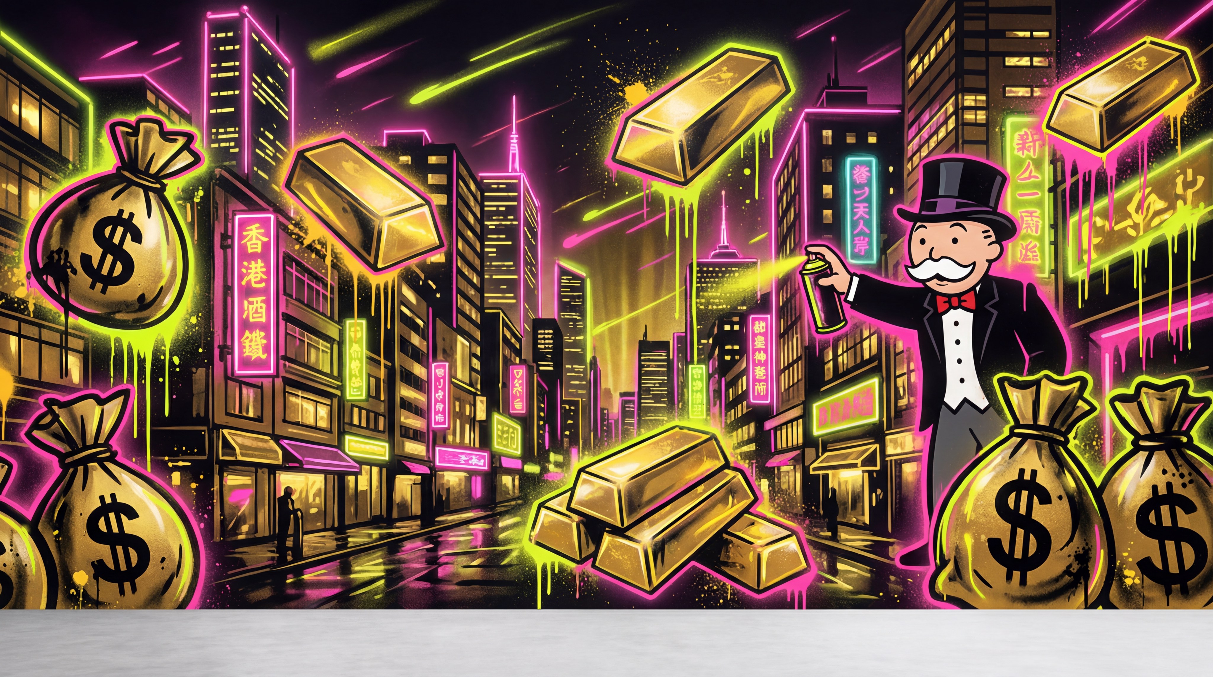 Neon Luxury Cityscape